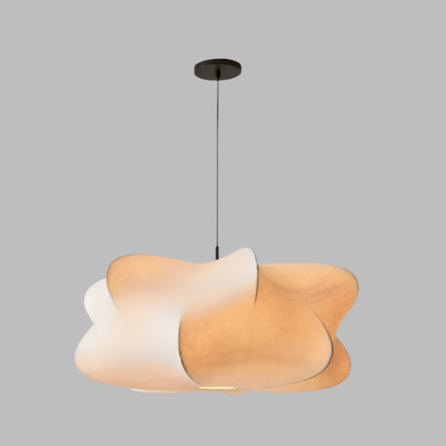 Lampe Suspendue En Soie Wabi Sabi Pour Ambiance Calme Et Élégante
