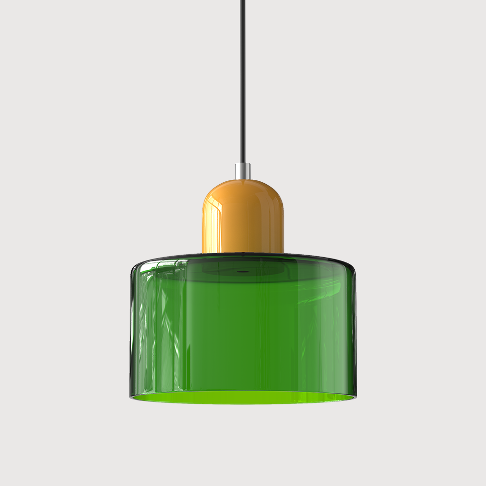 Suspension En Verre Au Style Bauhaus Pour Une Lumière Élégante