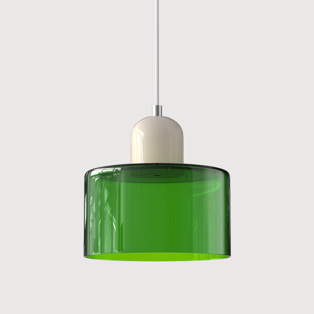 Suspension En Verre Au Style Bauhaus Pour Une Lumière Élégante