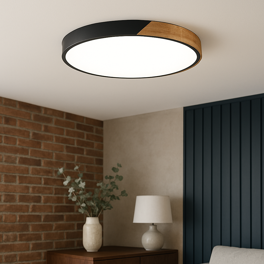 Plafonnier Bois Naturel Minimaliste Pour Ambiance Épurée