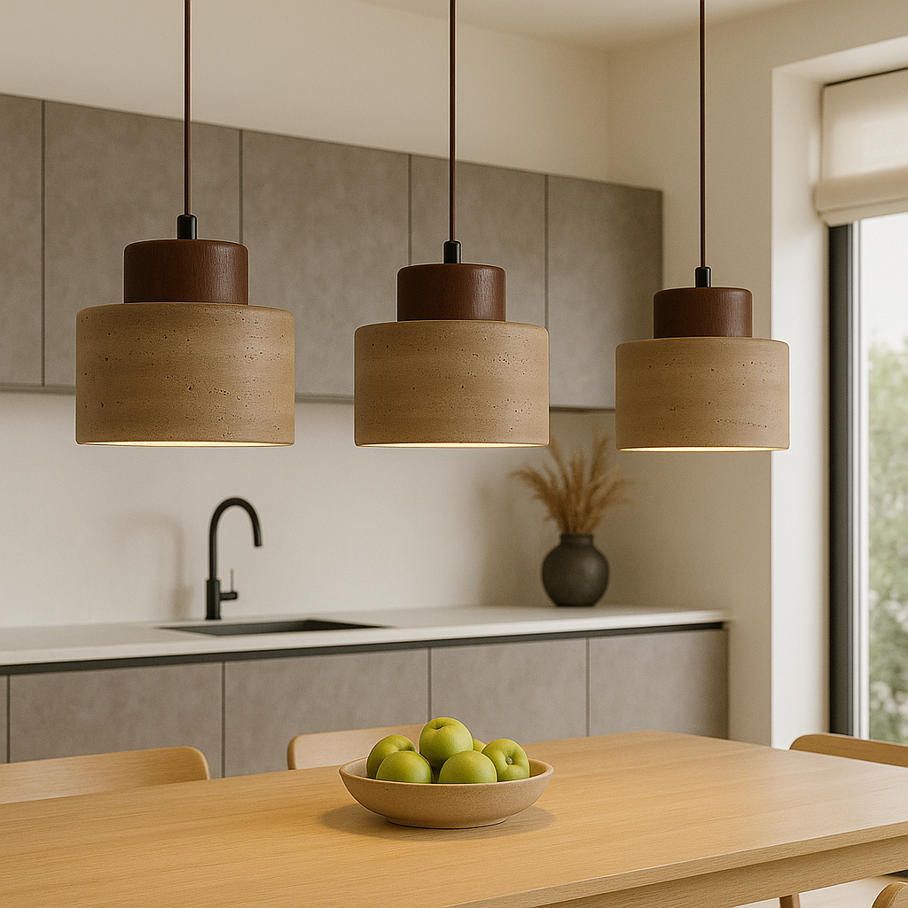 Lampe Pendante Travertin Éclairage Contemporain et Sobre