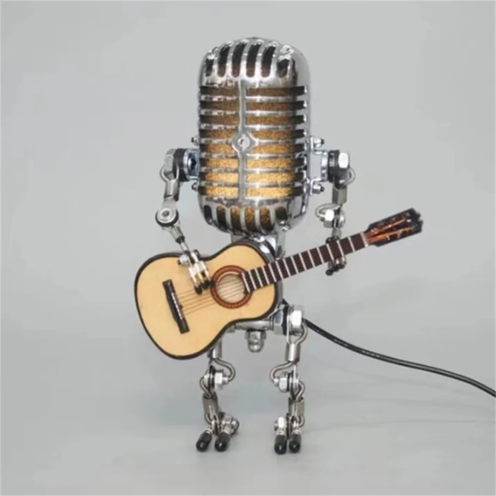 Lampe De Table Robotisée À Guitare Avec Éclairage Variable