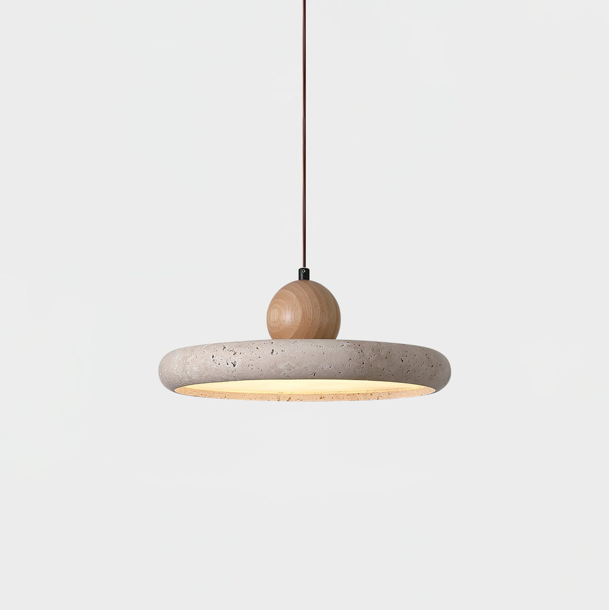 Opalyn Suspension Travertin Bois - Neutralighting
