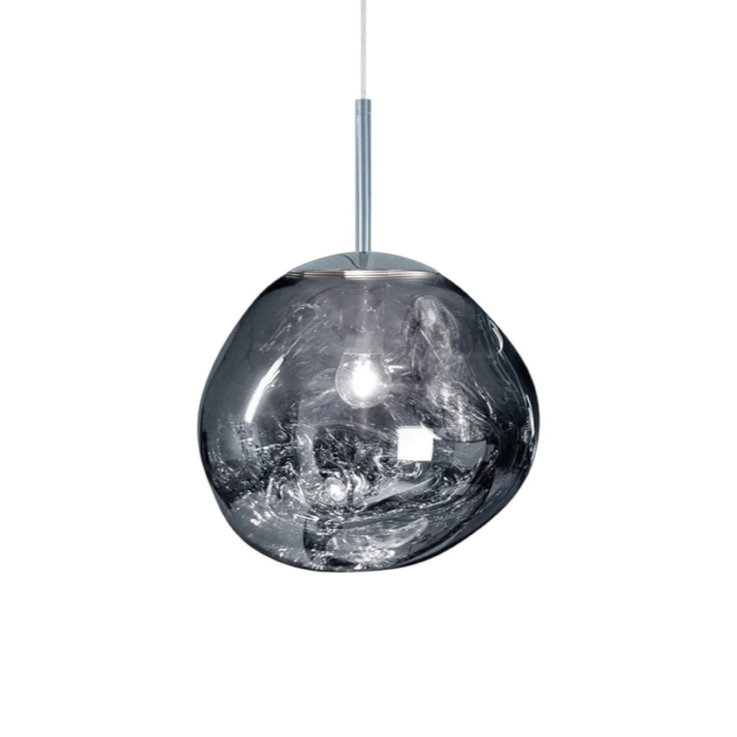 Suspension Moderne en Verre à Lumière LED Douce pour Salon