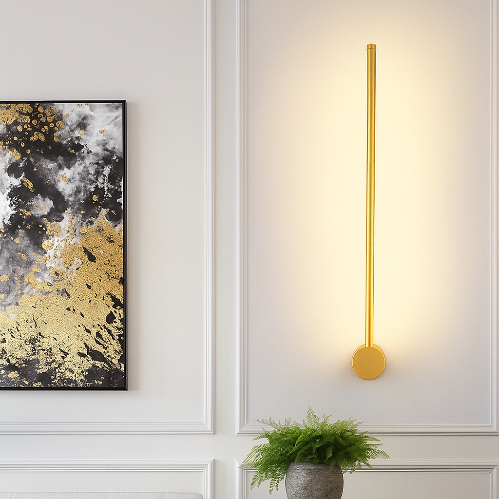 Applique Murale Linéaire Pour Une Ambiance Chaleureuse et Moderne