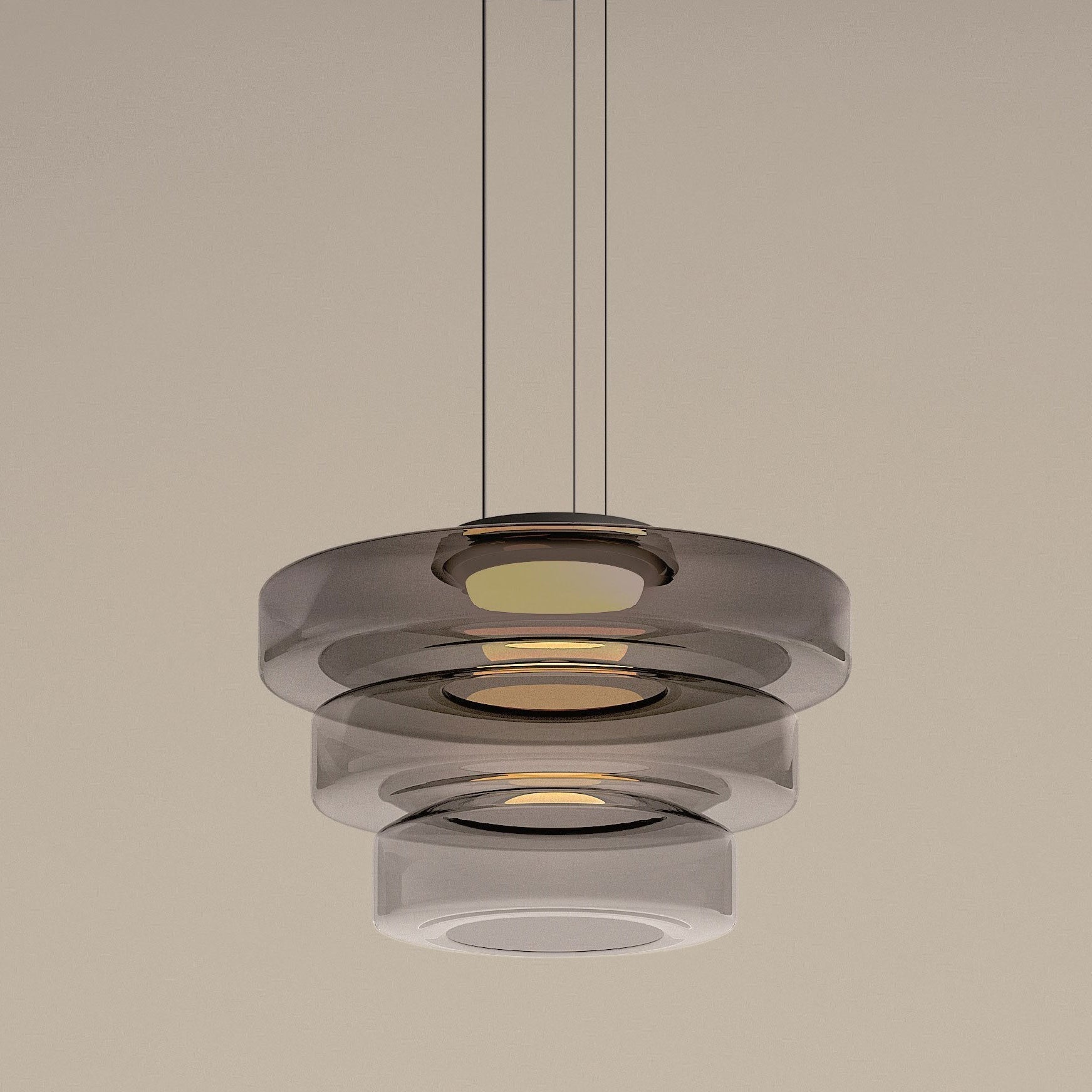 Jojo Suspension Verre Structure à Plusieurs Niveaux - Neutralighting