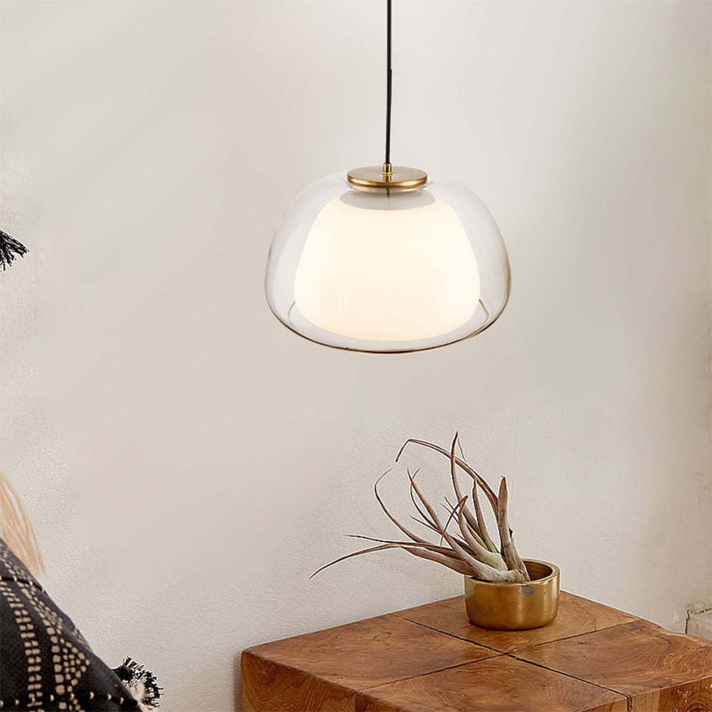Lampe Suspendue Moderne En Verre Au Lait Pour Une Ambiance Élégante