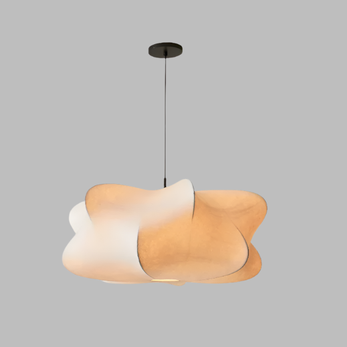 Lampe Suspendue En Soie Wabi Sabi Pour Ambiance Calme Et Élégante