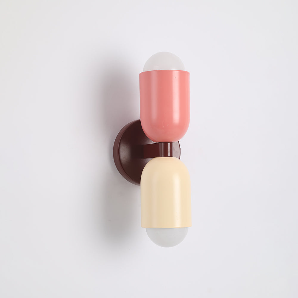 Kira Applique Murale Cylindre Scandinave Métal Coloré Salon - Neutralighting