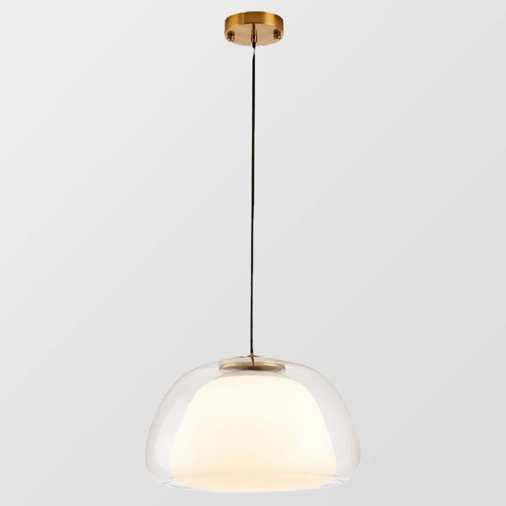 Lampe Suspendue Moderne En Verre Au Lait Pour Une Ambiance Élégante