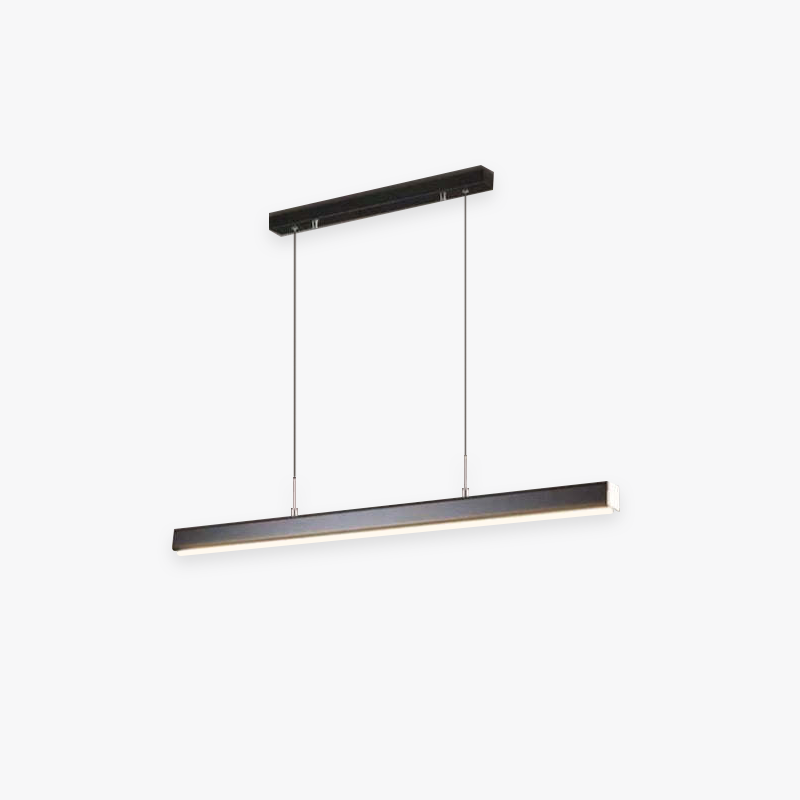 Thala Suspension Linéaire Moderne Noir/Marron Salon - Neutralighting