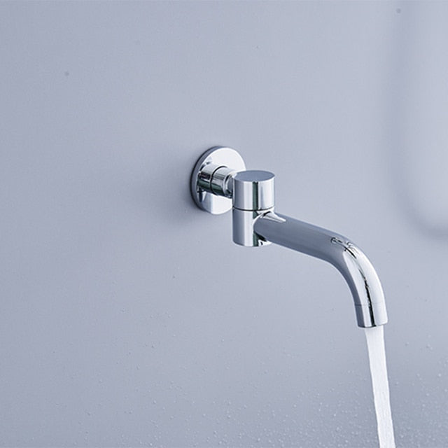Robinet mural en laiton massif avec bec de douche pivotant à 180 degrés