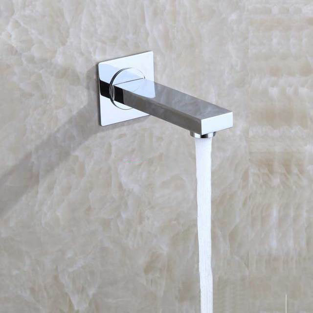 Robinet mural en laiton massif avec bec de douche pivotant à 180 degrés