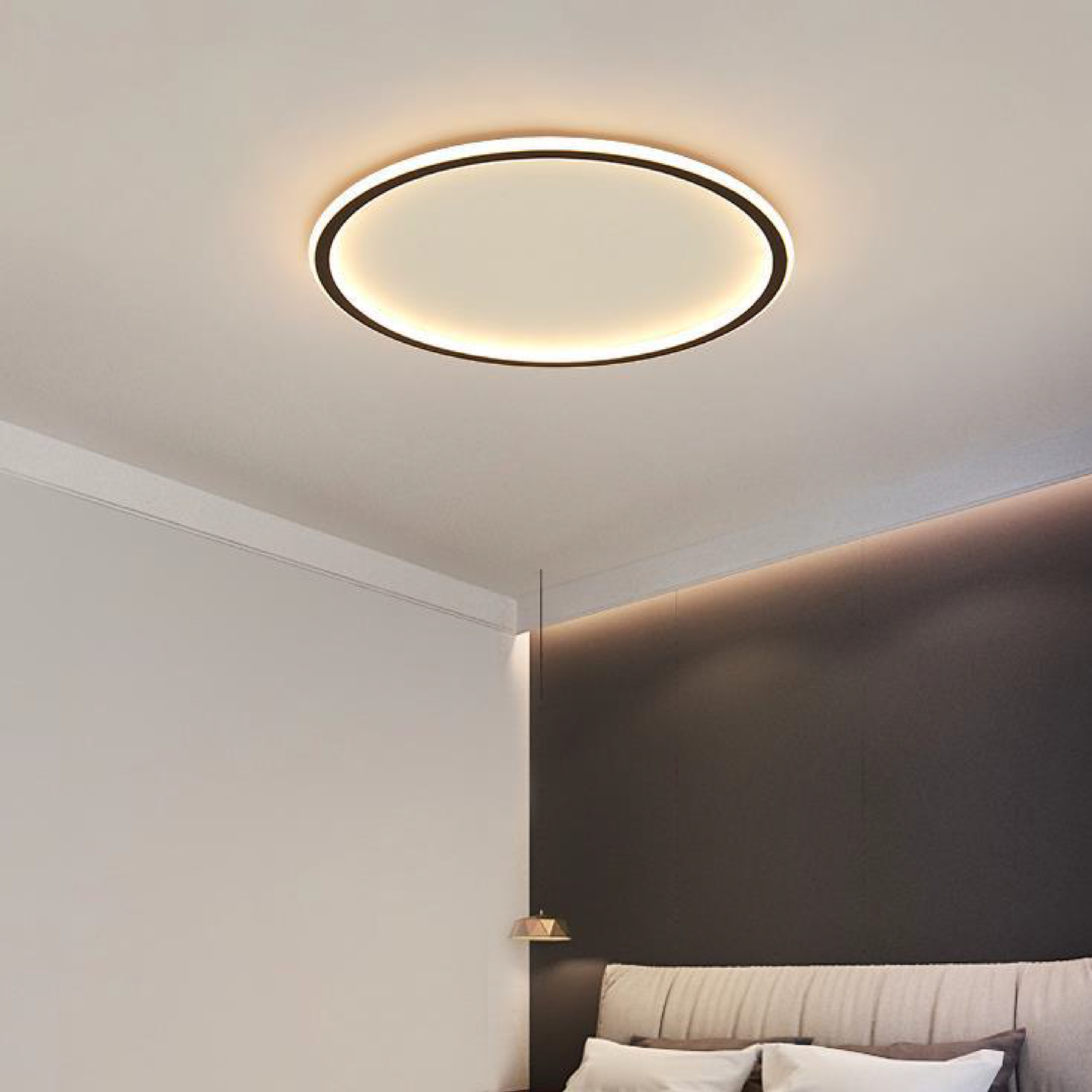 Plafonnier Rond Scandinave Éclairage Led Doux Et Moderne