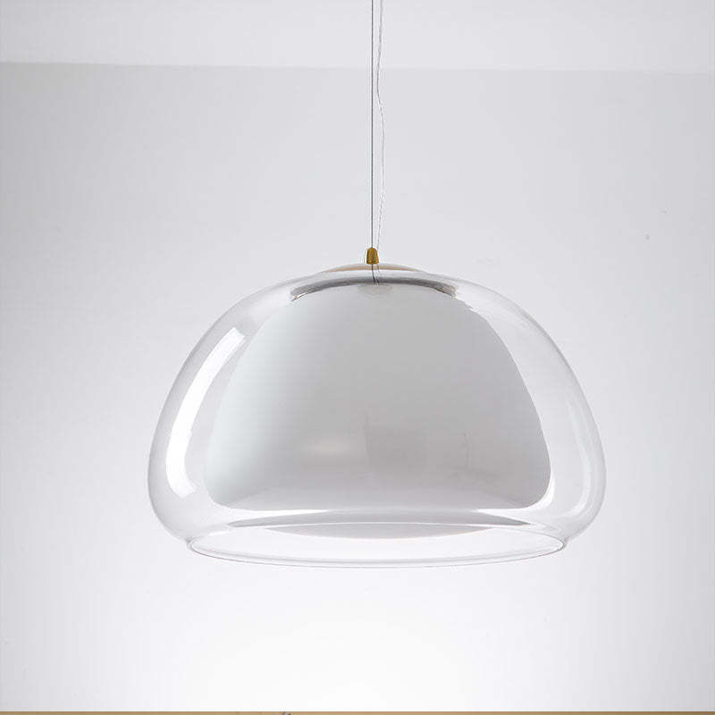 Lampe Suspendue Moderne En Verre Au Lait Pour Une Ambiance Élégante