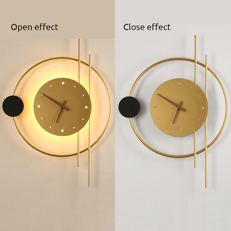 Selyn Applique Murale Led Moderne. Chambre. Noire/Or - Neutralighting