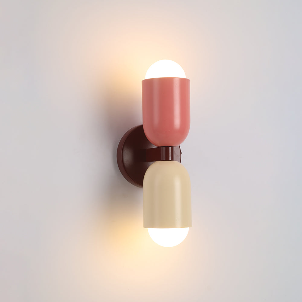 Kira Applique Murale Cylindre Scandinave Métal Coloré Salon - Neutralighting