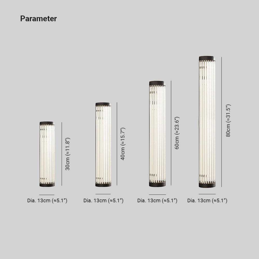 Yoru Applique Murale Semi Cylindrique. Métal/Verre. Extrérieur - Neutralighting