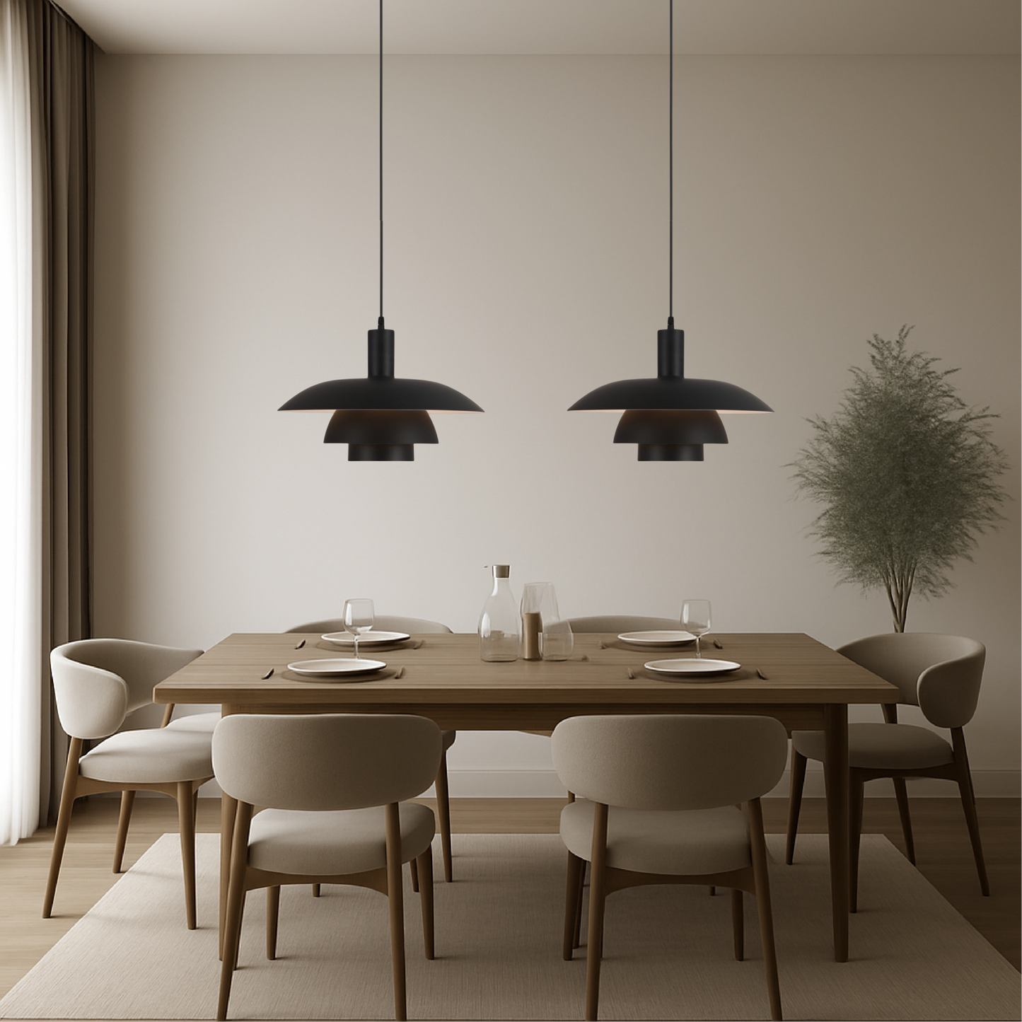 Lampe Suspendue Scandinave Minimaliste Lumière Chaleureuse Et Durable