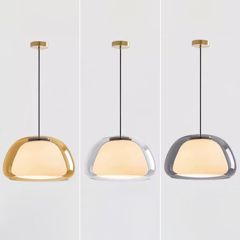 Lampe Suspendue Moderne En Verre Au Lait Pour Une Ambiance Élégante