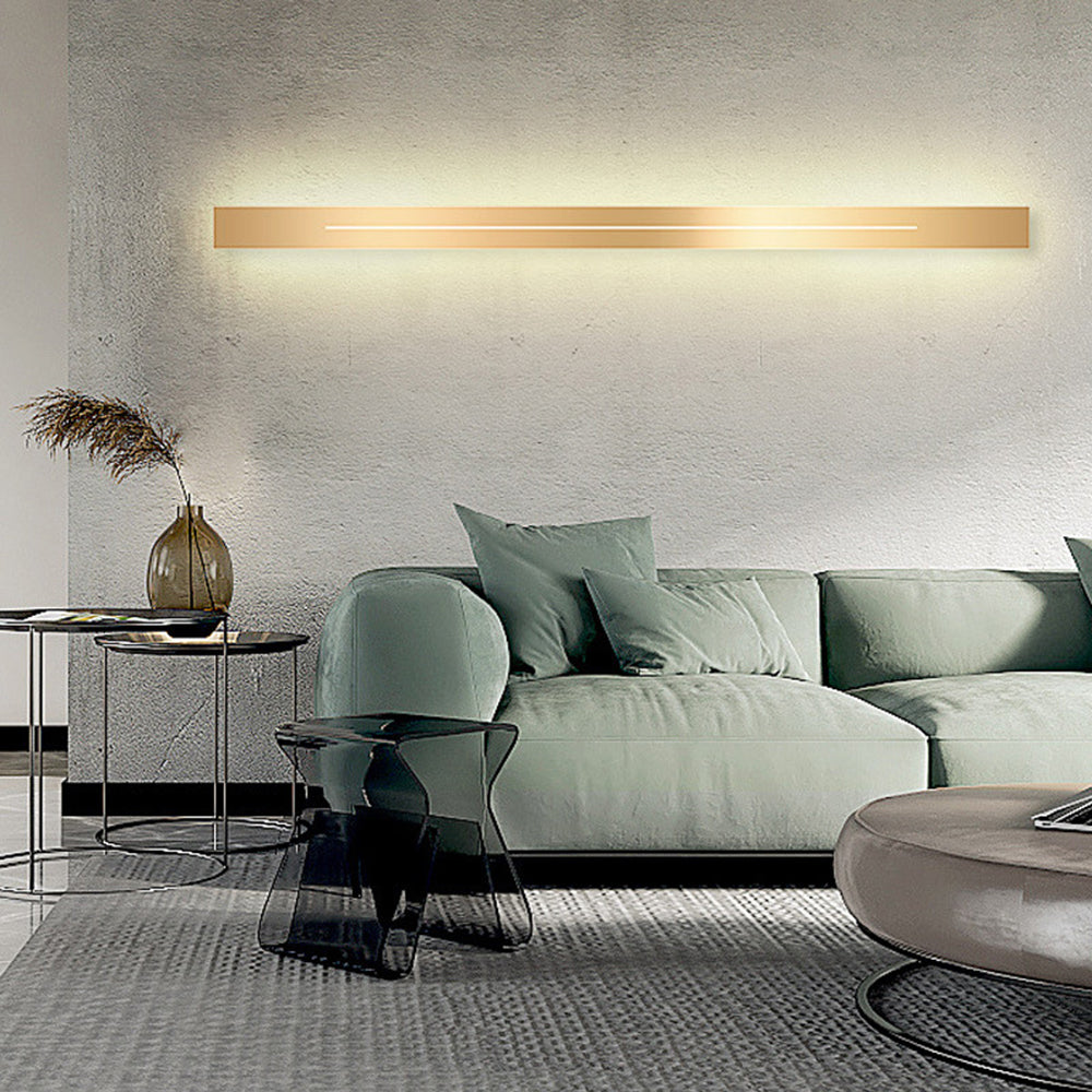 Azin Applique Murale Linéaire Simple Noir/Or Salon - Neutralighting