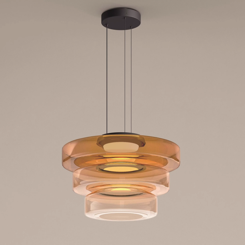 Jojo Suspension Verre Structure à Plusieurs Niveaux - Neutralighting