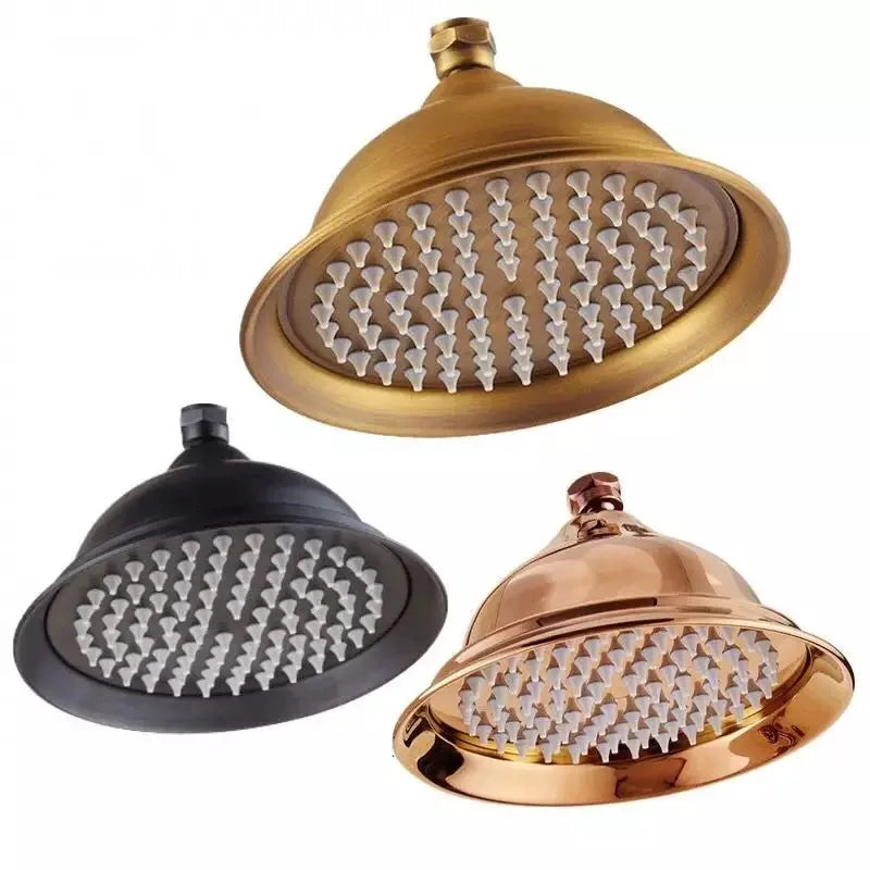Pommeau de douche pluie haute pression de luxe de 8 pouces en acier inoxydable