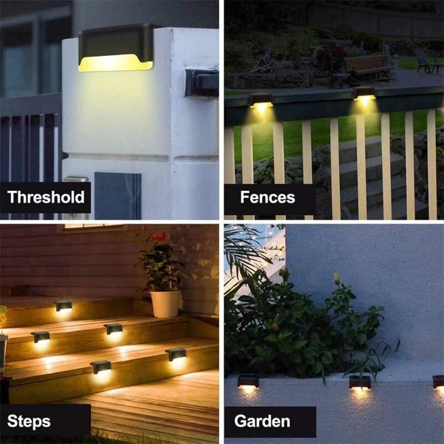 Appliques Solaires Led Sans Fil Pour Jardin Éclairage Ambiance