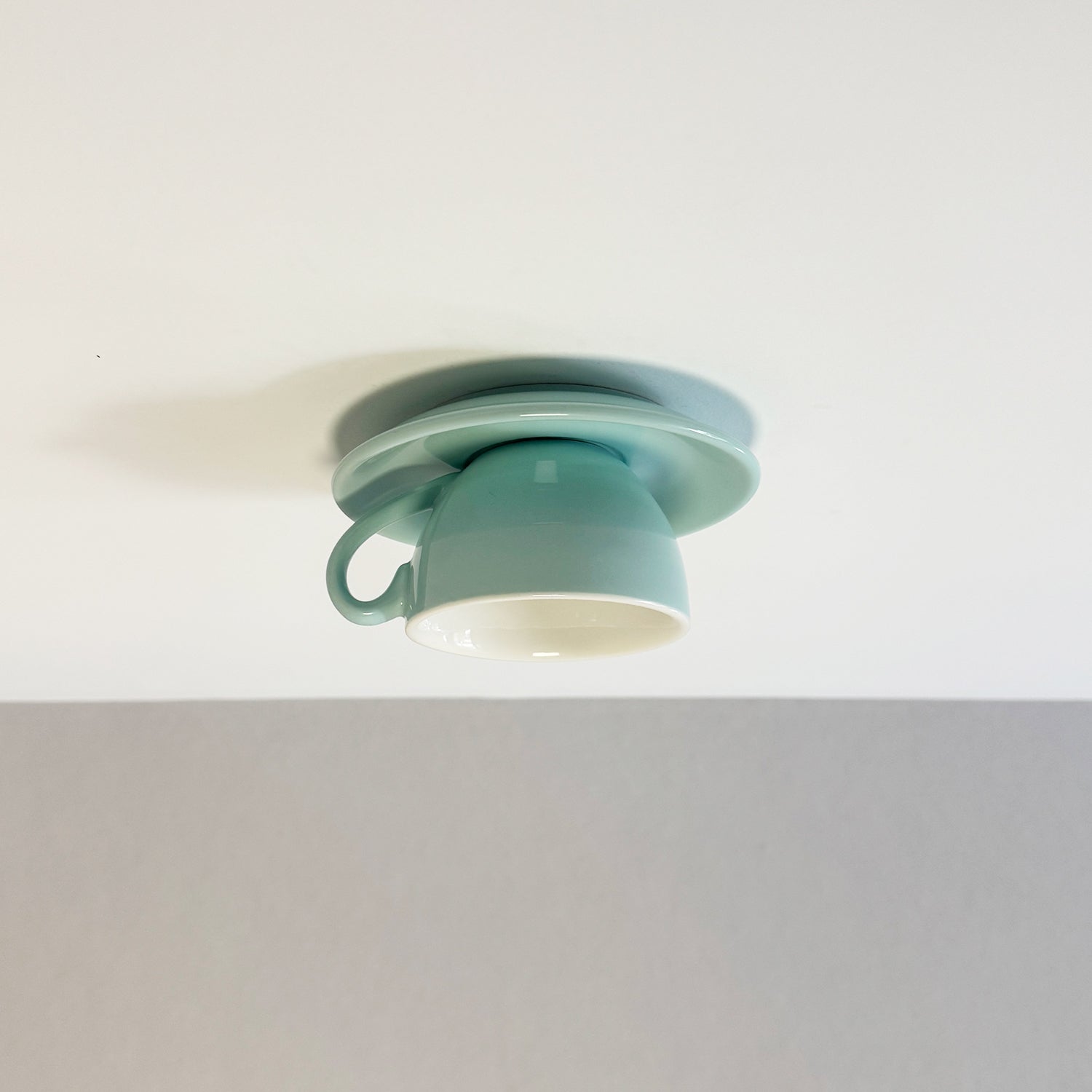 Teyo Moderne Tasses à Café Céramique Plafonnier Bleu/Rose/Jaune - Neutralighting