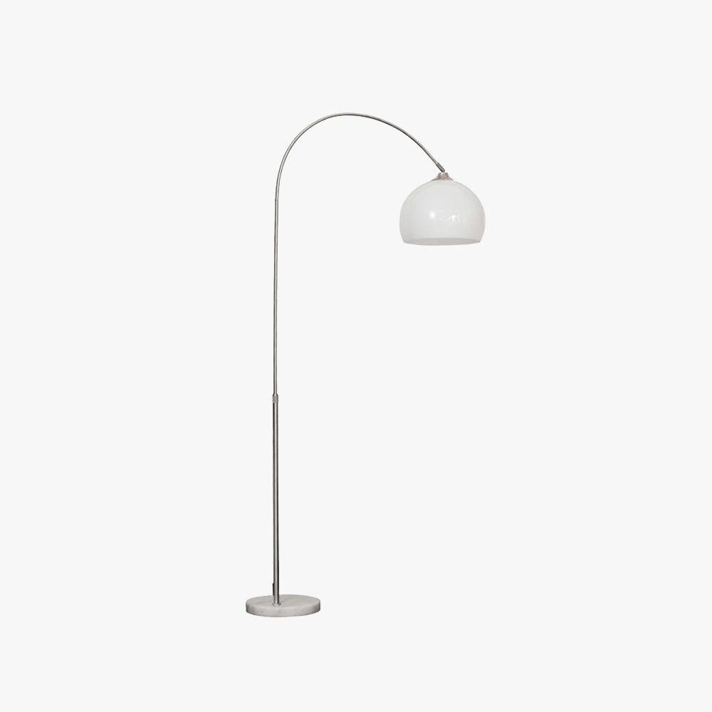 Mira Lampadaire Dôme Moderne Métal/Marbre/Acrylique Blanc/Orange Salon - Neutralighting