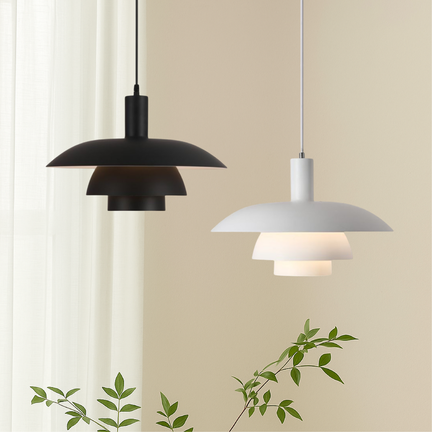 Lampe Suspendue Scandinave Minimaliste Lumière Chaleureuse Et Durable