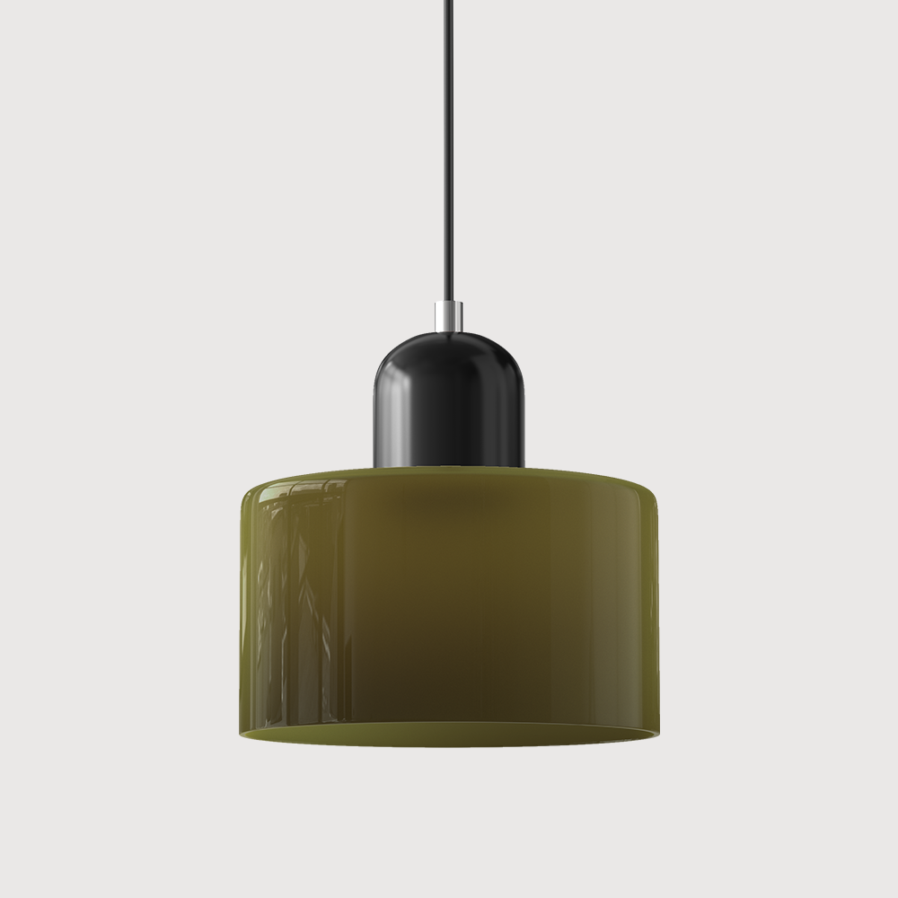Suspension En Verre Au Style Bauhaus Pour Une Lumière Élégante