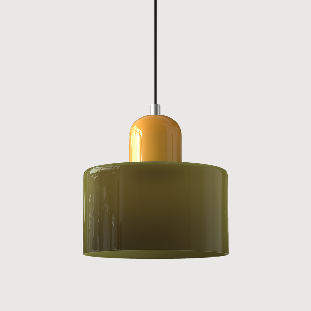 Suspension En Verre Au Style Bauhaus Pour Une Lumière Élégante
