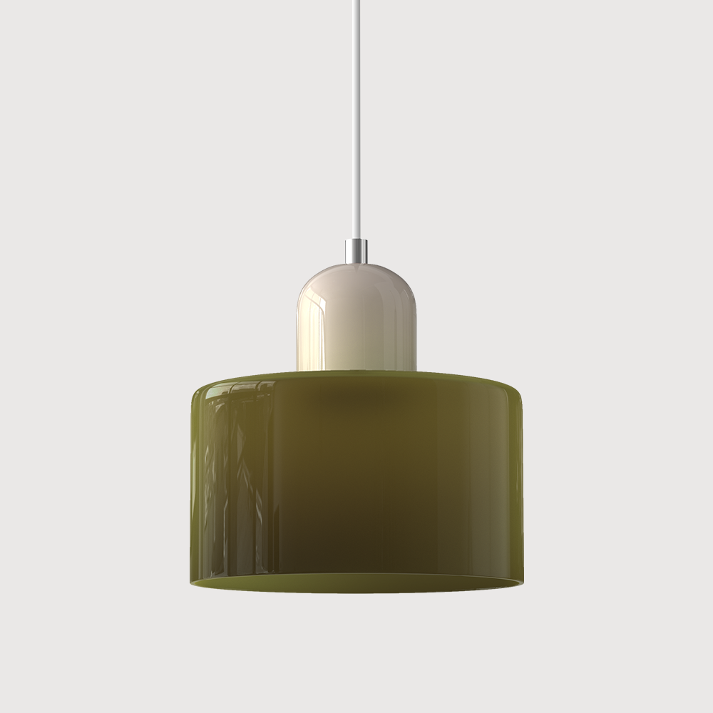 Suspension En Verre Au Style Bauhaus Pour Une Lumière Élégante