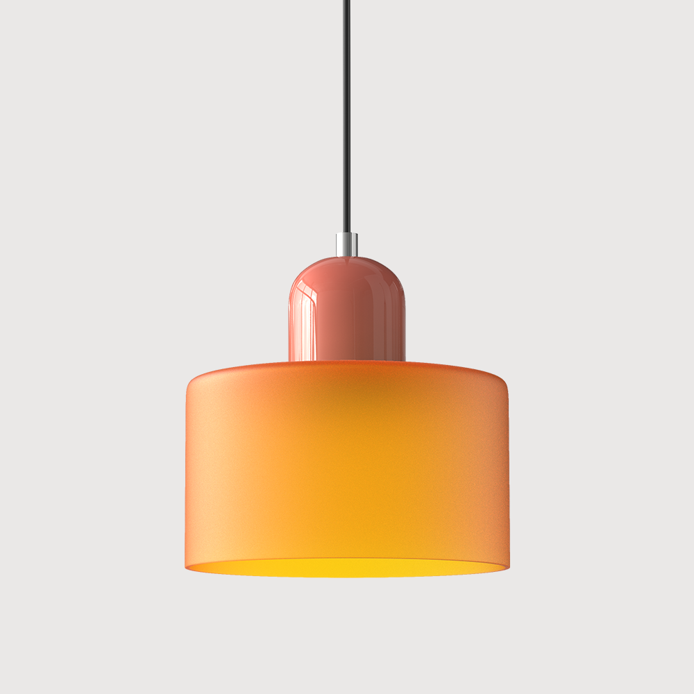 Suspension En Verre Au Style Bauhaus Pour Une Lumière Élégante