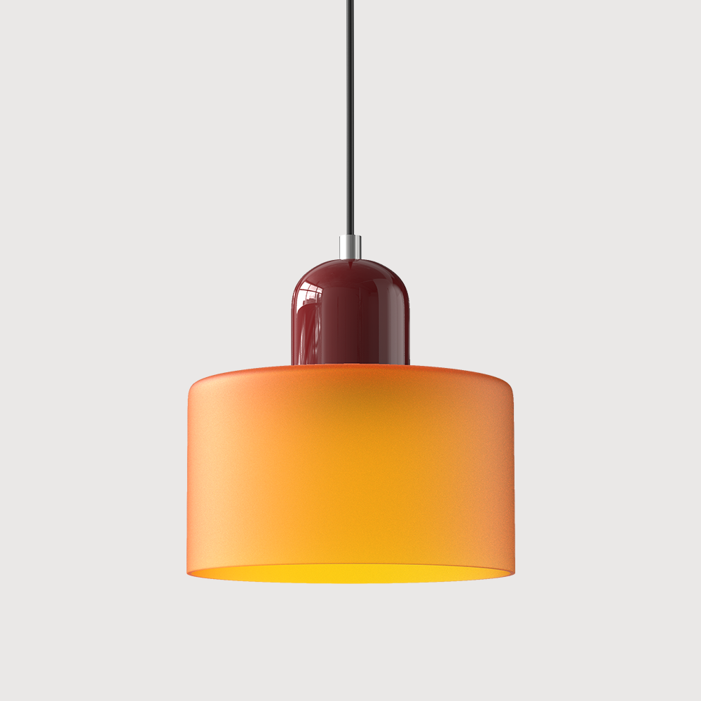 Suspension En Verre Au Style Bauhaus Pour Une Lumière Élégante