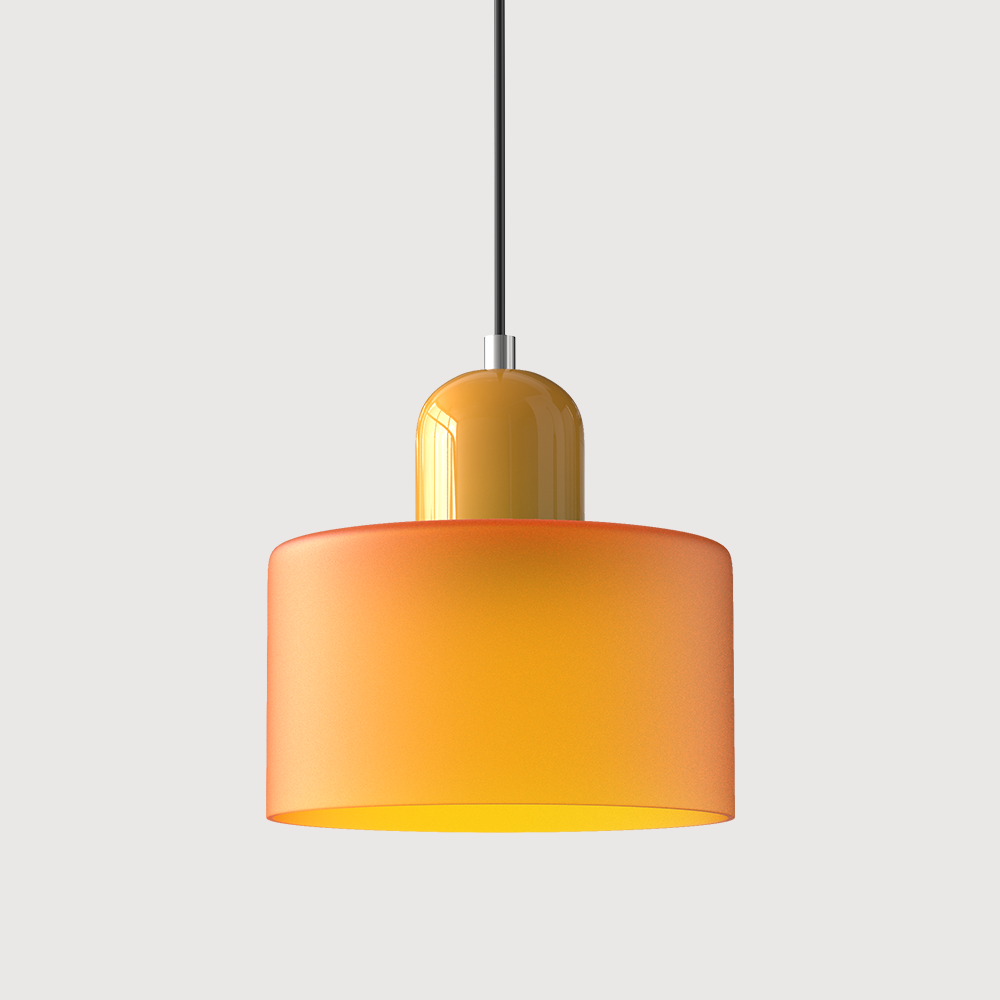 Suspension En Verre Au Style Bauhaus Pour Une Lumière Élégante