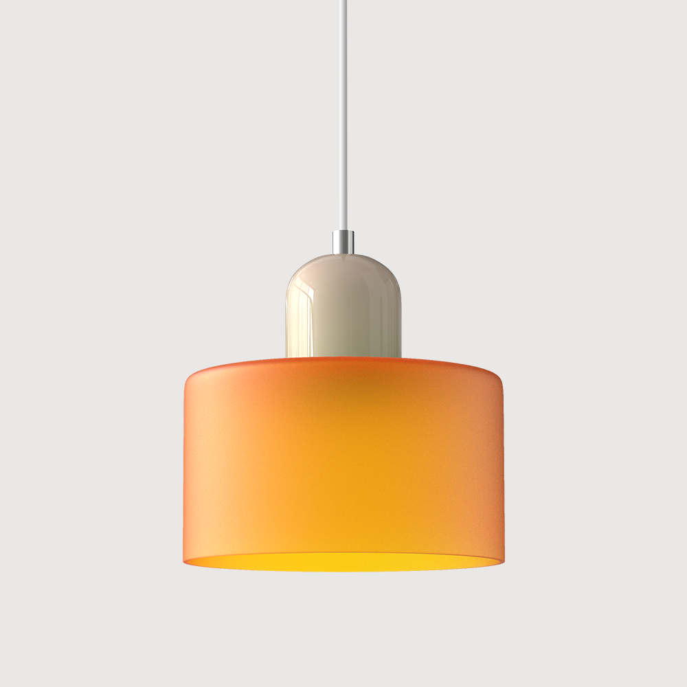 Suspension En Verre Au Style Bauhaus Pour Une Lumière Élégante
