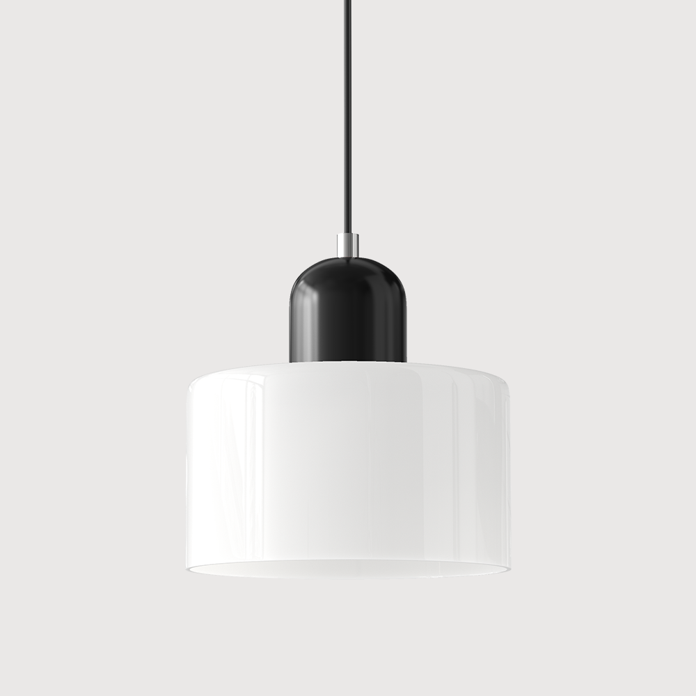 Suspension En Verre Au Style Bauhaus Pour Une Lumière Élégante