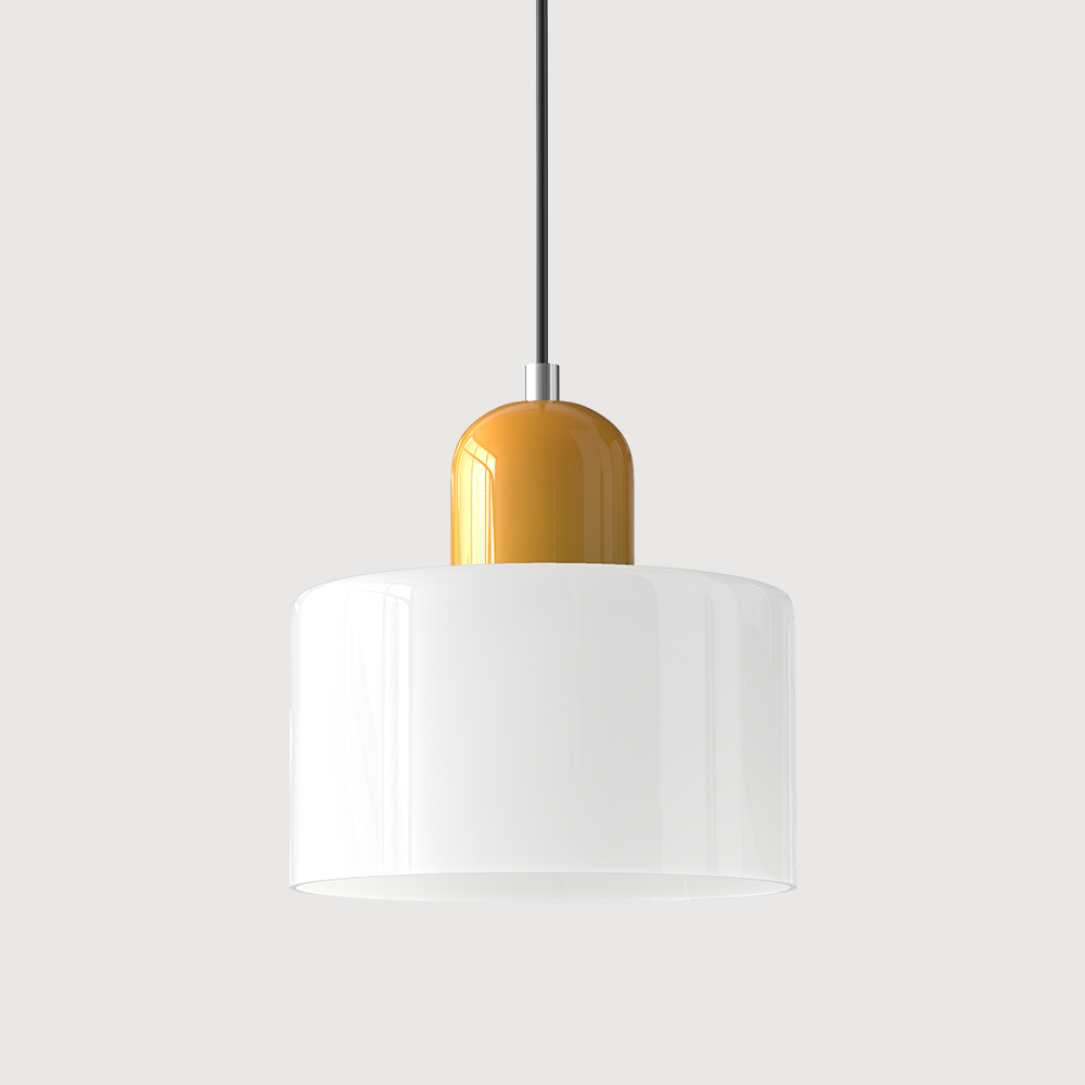 Suspension En Verre Au Style Bauhaus Pour Une Lumière Élégante