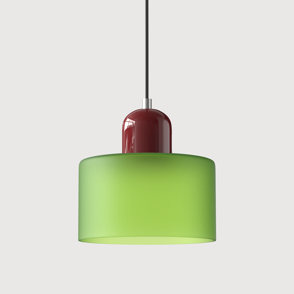 Suspension En Verre Au Style Bauhaus Pour Une Lumière Élégante