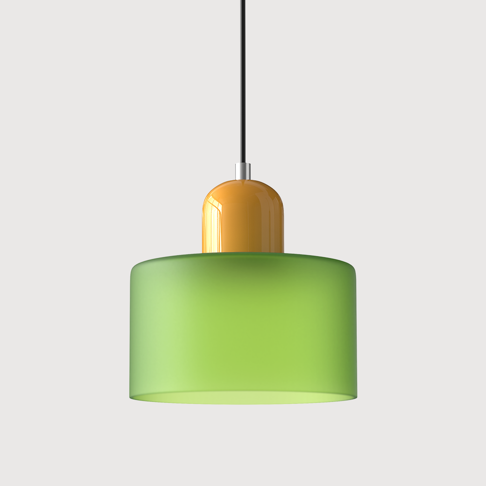 Suspension En Verre Au Style Bauhaus Pour Une Lumière Élégante