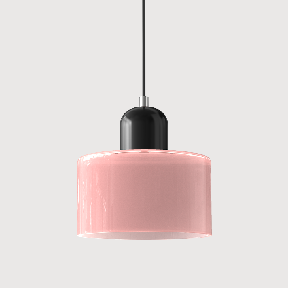 Suspension En Verre Au Style Bauhaus Pour Une Lumière Élégante