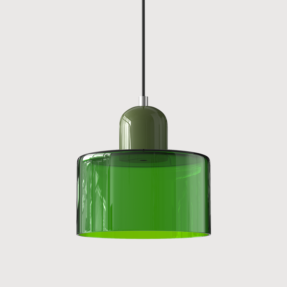 Suspension En Verre Au Style Bauhaus Pour Une Lumière Élégante