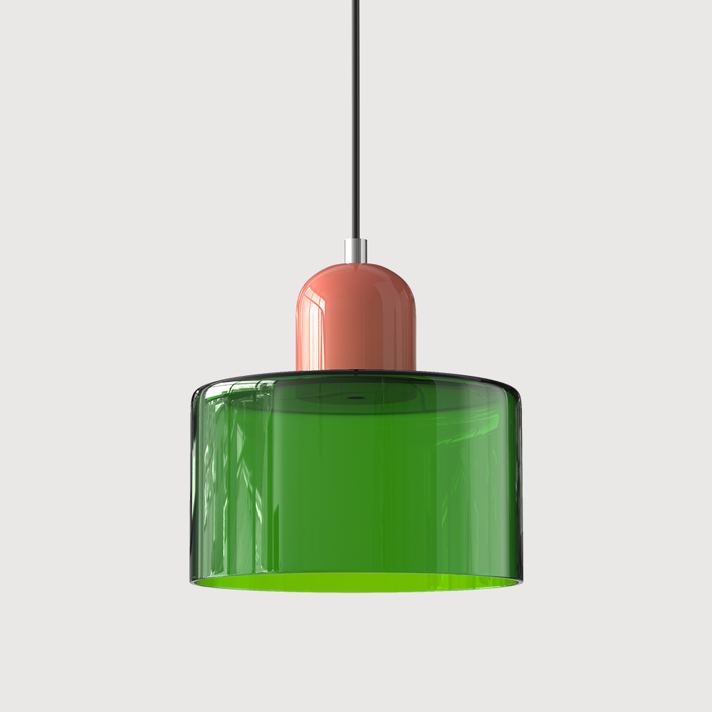 Suspension En Verre Au Style Bauhaus Pour Une Lumière Élégante