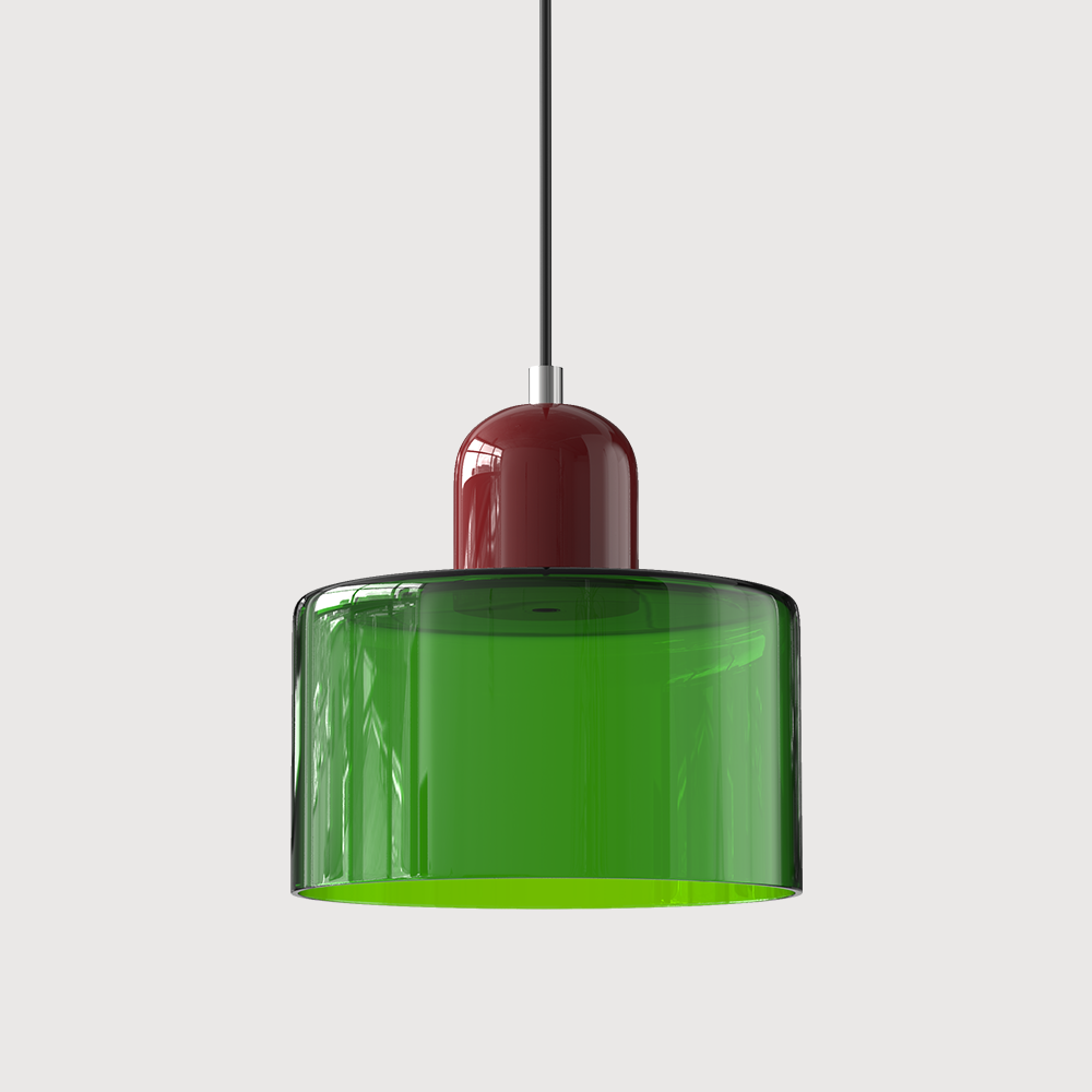 Suspension En Verre Au Style Bauhaus Pour Une Lumière Élégante