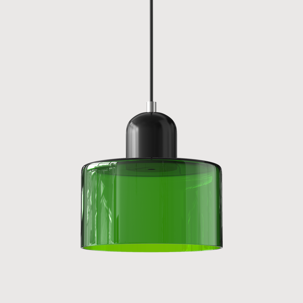 Suspension En Verre Au Style Bauhaus Pour Une Lumière Élégante