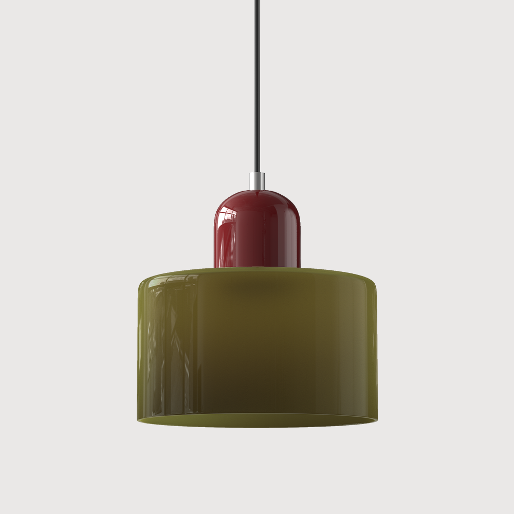 Suspension En Verre Au Style Bauhaus Pour Une Lumière Élégante