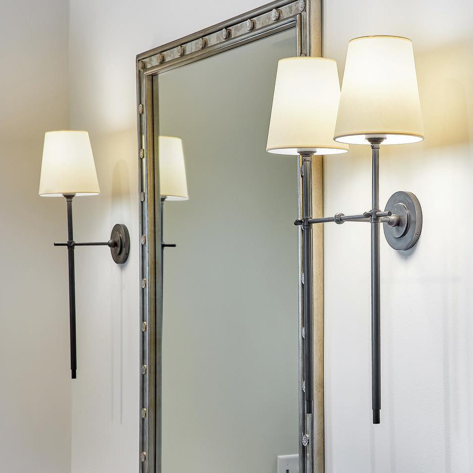 Theodore Applique Murale en Laiton et Tissu - Neutralighting
