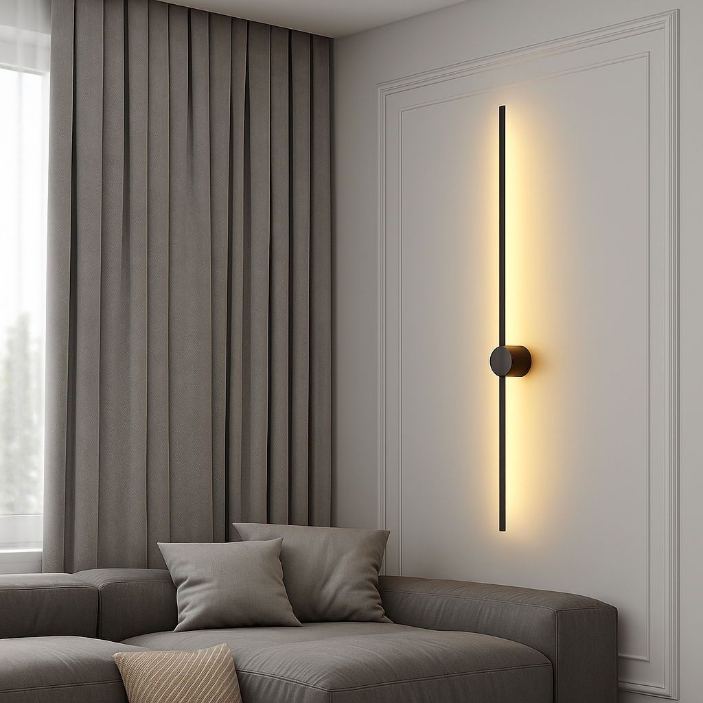 Applique Murale Linéaire Pour Une Ambiance Chaleureuse et Moderne